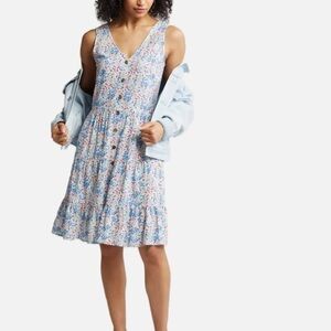 CASLON sleeveless knee-length floral dress size L